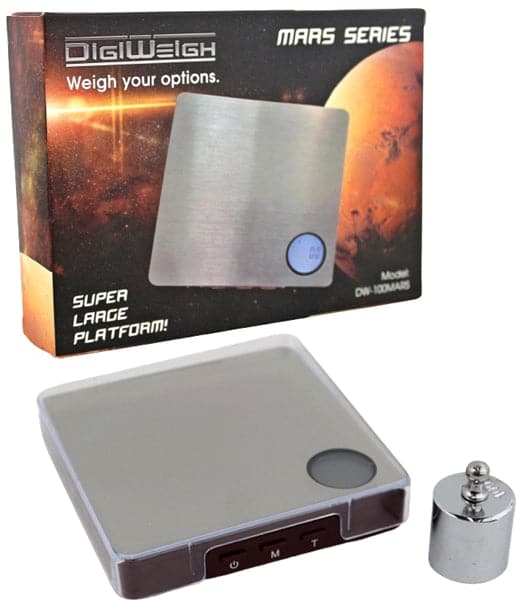 DigiWeigh 100g x 0.01g MARS Scale with Weight