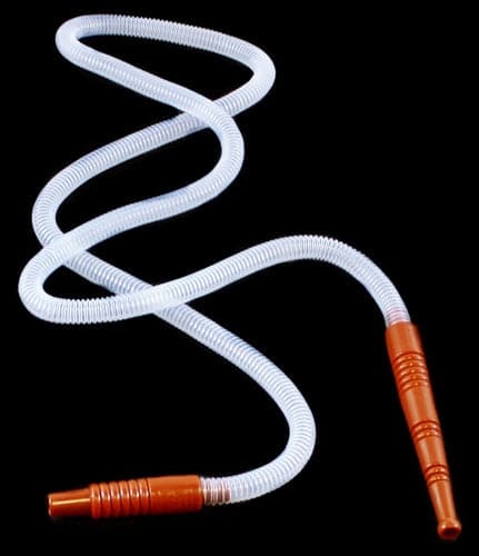 10ct 64" Purple And Clear Disposable Hookah Hose