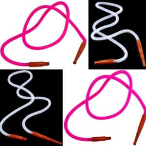 10ct 64" Purple And Clear Disposable Hookah Hose