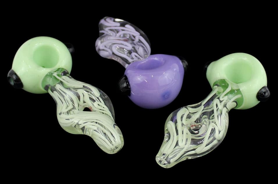 4ct 4" Donut Vortex Twist Hand Pipe