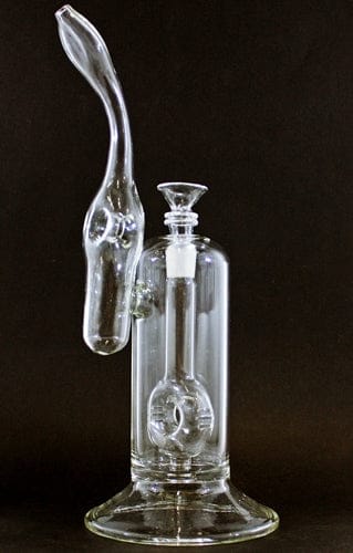 15" Glass On Glass Donut Diffuser Bubbler