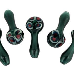 10ct 3" Corolla Dot Spoon Hand Pipe