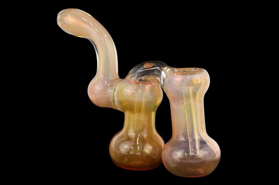 7" Double Chamber Fuming Bubbler Water Pipe