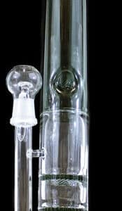 14" Double Honeycomb Perk 19mm Straight Oil Rig Water Pipe