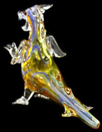 6" Animal Glass Pipe - Fat Dragon