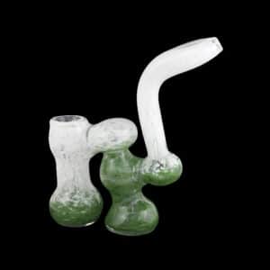 7" Dual Chamber Frit Flatmouth Bubbler