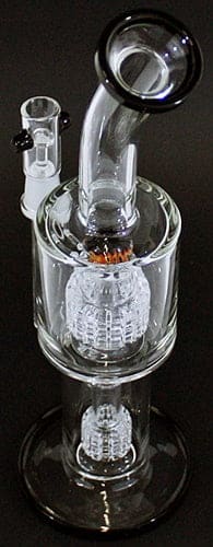 12" Dual Birdcage Reversal Perk 14mm Oil Rig Water Pipe