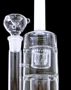 11" Dual Chamber Etched Perk Water Pipe