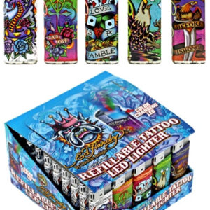 Ed Hardy LED Refillable Tattoo Lighters EH-LT-123