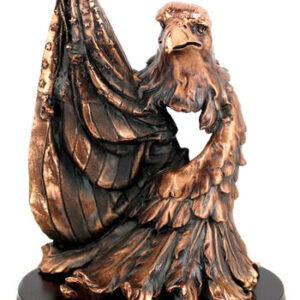 Eagle and USA Flag Statue