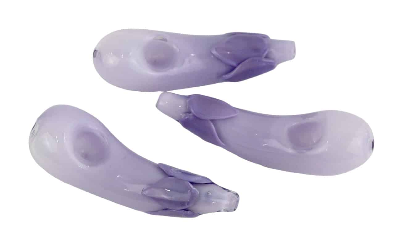 3ct 4" Eggplant Hand Pipe