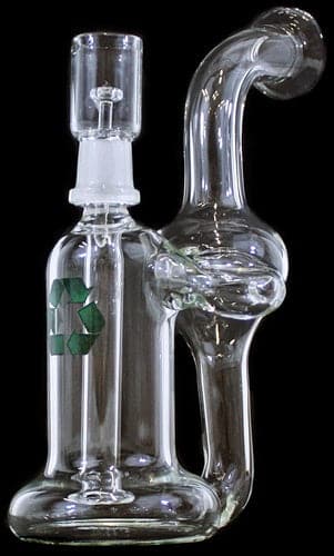 8" Elbow Recycler 14mm Oil Rig Bubbler