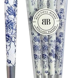 Beautiful Burns 8pk Pre-Rolled 98mm Designer Cones - China Blue