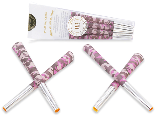 Beautiful Burns 8pk Pre-Rolled 98mm Designer Cones - Glamoflauge