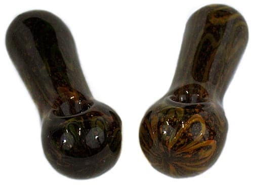 2ct 5" Emerald Frit Inside Swirl Hand Pipe