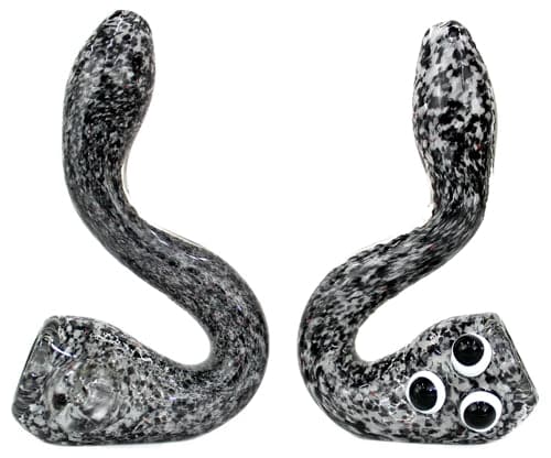 2ct 5" Eye Marble Frit Art Sherlock Stand Hand Pipe