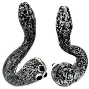 2ct 5" Eye Marble Frit Art Sherlock Stand Hand Pipe