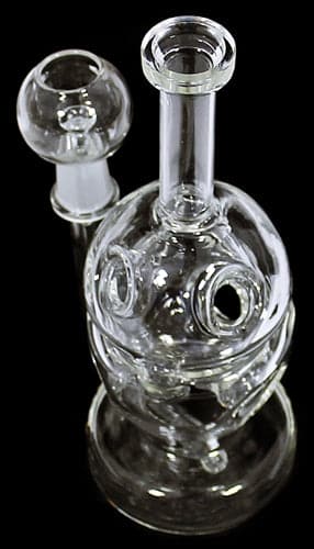 8" Fab Egg Inline 14mm Oil Rig