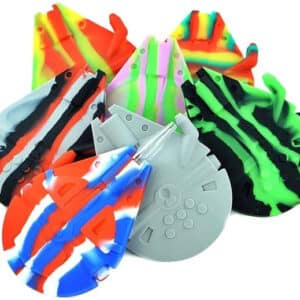 3ct 5" Millenium Falcon Silicone Nectar Collector with Glass Straw