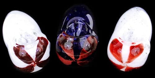 2ct 3" Flower Head Frit Potato Hand Pipe