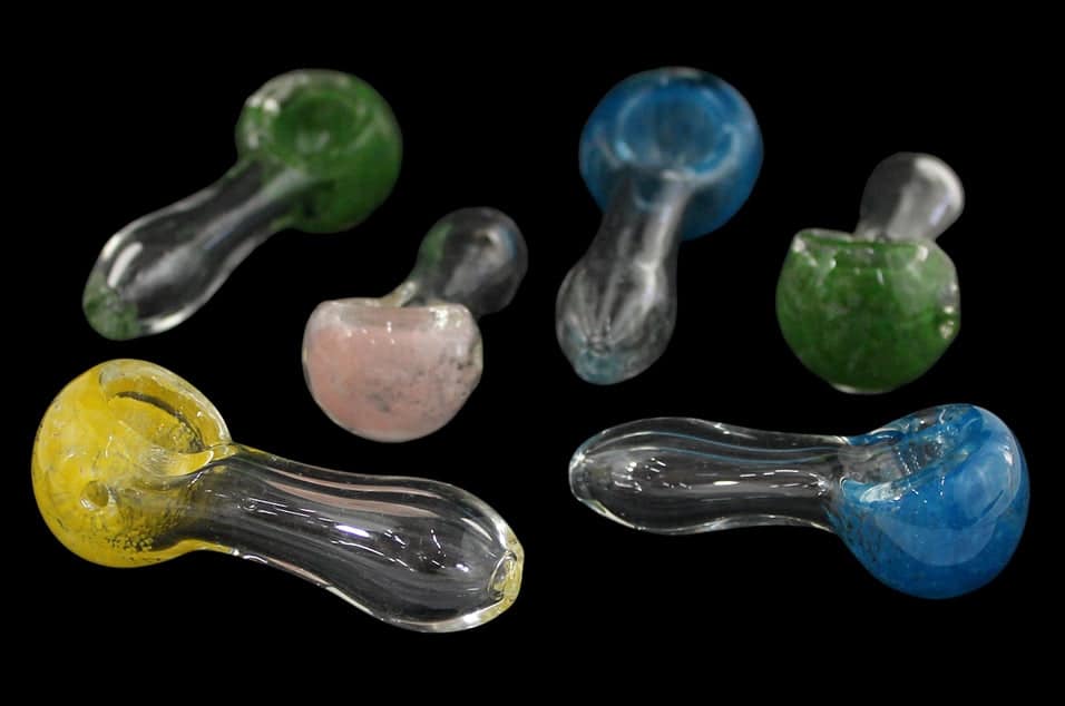 10ct 2.5" Mini Frit Head Hand Pipe Assortment