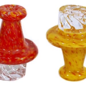 4ct Frit Art Spinner Carb Cap Assortment