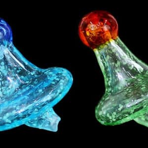 10ct Frit Color Art Top Airflow UFO Carb Cap Assortment