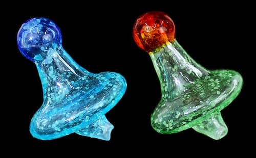 10ct Frit Color Art Top Airflow UFO Carb Cap Assortment