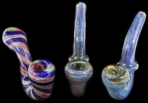 4ct 5" Frit Art Sherlock Hand Pipe Assortment