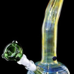 12" Twisted Glass Fuming Bubble Lazy Water Pipe