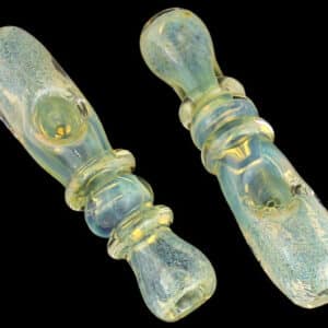 2ct 6" Fuming Rim Roller Ashcatcher Mouth Hand Pipe With Stand