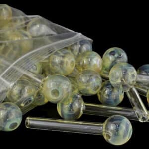 40ct 4" 12mm Color Change Fuming Glass Oil Burner