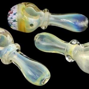4ct 4" Coral Rim Heavy Fuming Hand Pipe