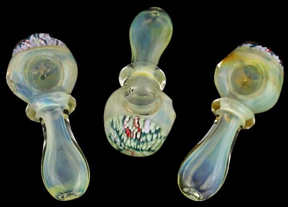 4ct 4" Coral Rim Heavy Fuming Hand Pipe