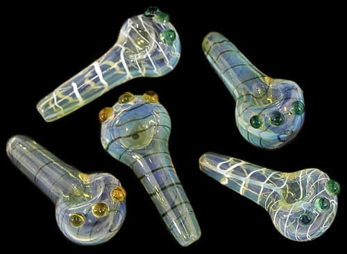 8ct 3" Spiral Art Fuming Marble Crown Hand Pipe