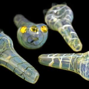 8ct 3" Spiral Art Fuming Marble Crown Hand Pipe