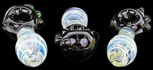 4ct 5" Fuming Tube Color Head Art Hand Pipe - Image 3