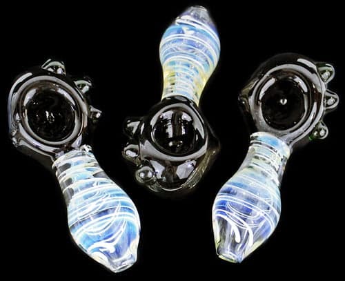 4ct 5" Fuming Tube Color Head Art Hand Pipe