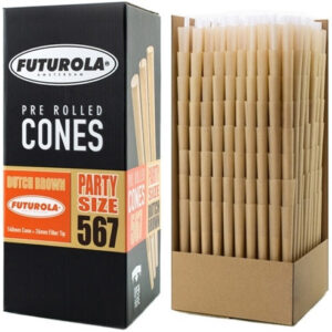 Futurola Bulk Pre-Roll Cones - Party Size 567pk - Brown