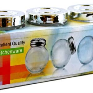 3.5" 3pc Excellent Quality Kitchenware Glass Jar GB6