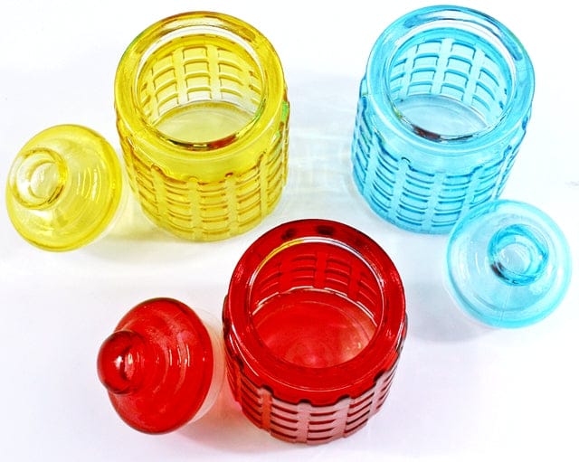 5" 3pc Glass Ware Jar Set