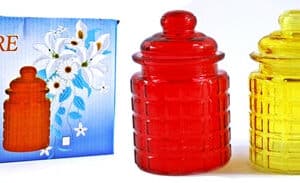 5" 3pc Glass Ware Jar Set