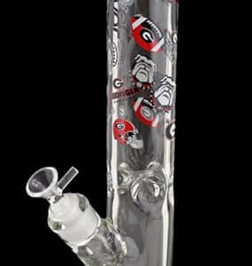 14" Clover Glass Bulldogs Straight Water Pipe