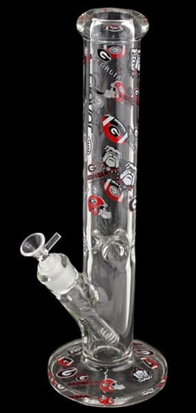 14" Clover Glass Bulldogs Straight Water Pipe