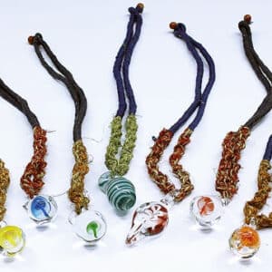 10ct Glass Peanut Hemp Necklace Assortment