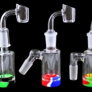 Glass Silicone 3pc Oil Reclaim Collector Ash Catcher