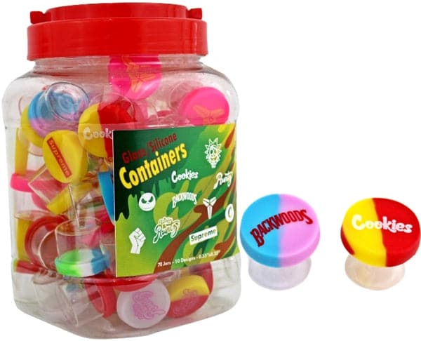Cookies x Backwoods Etc Glass Jar Silicone Top 70pk Tub - Regular Style