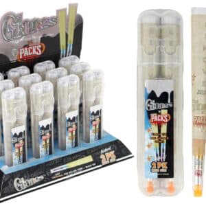 Glones Pre Rolled Cones with Glass Tips - 2pk King Size