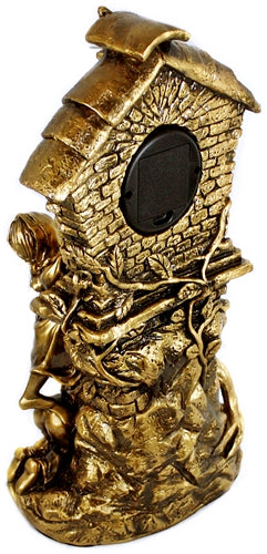 Gold Clock - Two Girls