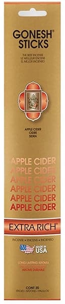 12ct Gonesh Extra Rich Stick Incense - Apple Cider
